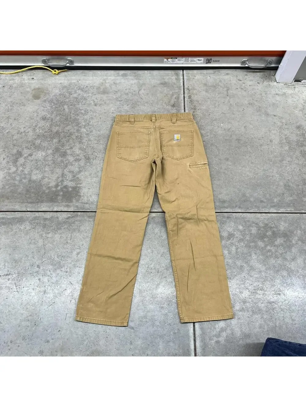 vintage carhartt faded tan relaxed fit cargo pants size 32 x 32